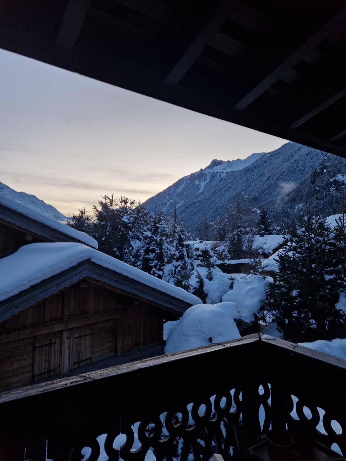 Appartement Ensoleille Aux Tines, Vue Massif Chamonix Exterior foto